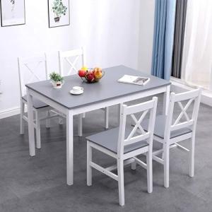SogesPower Juego de Comedor para 4 Personas, Mesa de Comedo…