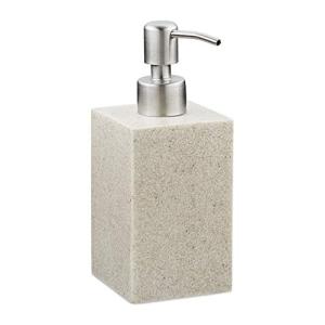 Relaxdays Dispensador Jabón, Jabonera 300 ml, Cuadrado, Rel…