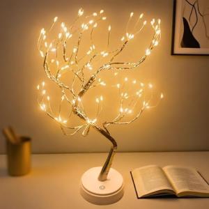 XVZ Árbol de Luces, 108 LED Lámpara de Mesita Decorativo co…
