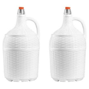 AC - Pack de 2 Garrafas/Garrafónes de cristal con forro con…