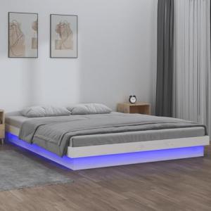 IKAYAA Cama 135 x 190 cm con iluminación LED Cama Individua…