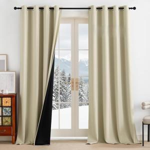 PONY DANCE Cortinas Salon 100% Opacas 140x245cm 2 Piezas,Co…