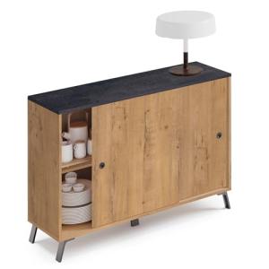 briebe Aparador Salón, Mueble Comedor Auxiliar, Buffet, 2 P…