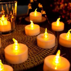 Beneve - Juego de 24 velas LED sin llama, realistas y brill…