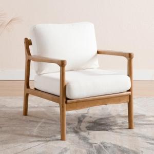 chairus Sillón de Salón Lino Sillón de Madera Maciza Butaca…