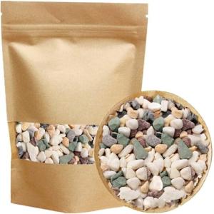 Fizdoqg Piedras decorativas de 900 g, color blanco, piedras…