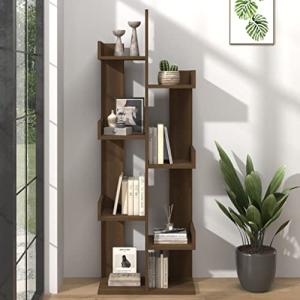 homiuse 48x25,5x140 cm Libreria Estanteria Marrón Roble Est…