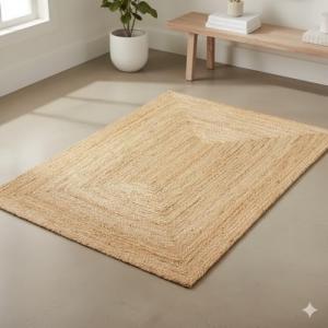 Craft Trade Natural Lavable Bohemia Yute Alfombra Reversibl…
