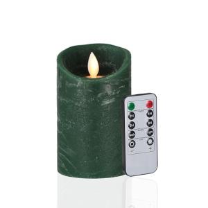 FiiMoo LED Vela, Velas Verde Sin Llama, Velas de a Pilas, V…