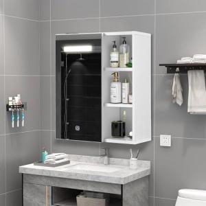 TUKAILAi Armario con espejo de baño con luces LED, 1 puerta…