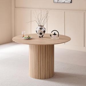 BenyLed Mesa de Comedor Redonda de 120cm para 4-6 Personas;…