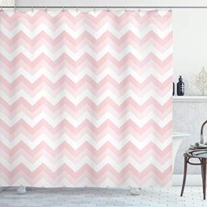ABAKUHAUS Cheurón Cortina de Baño, Zigzag de Chevron Grunge…