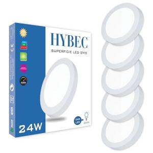 HYBEC - Downlight LED Superficie 24W, Focos Interior, Plafó…