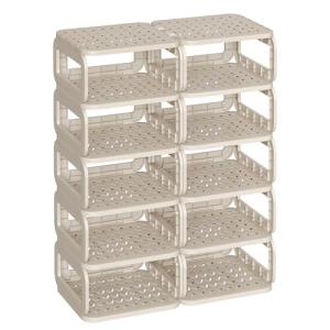 SONGMICS Zapatero, Estantería para Zapatos, 10 Compartiment…