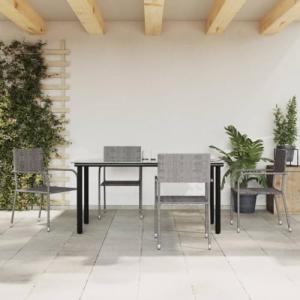 Lauuoeriau Home Items, juego de comedor de jardín de 5 piez…