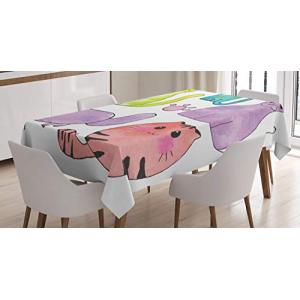 ABAKUHAUS Gatito Mantele, Gatos en el Estilo de la Acuarela…