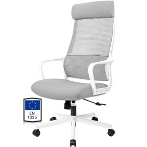 MELOKEA Silla de Oficina Ergonómica 200 KG con Reposacabeza…