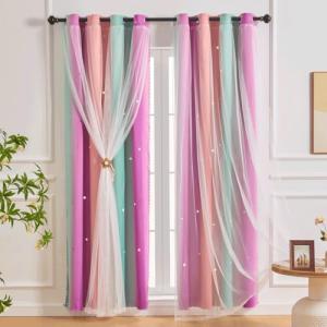 SeseBee Cortinas de 2 Piezas para Habitación Infantil, Cort…