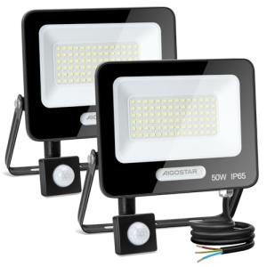 Aigostar- 50W Foco LED con Sensor Movimiento, Super Brillo…