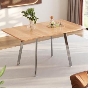 BENMWS Moderna mesa de comedor minimalista en elegante colo…