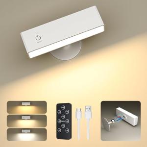 YiLaie Lámpara de Pared LED, Lamparas sin Cables con Mandos…