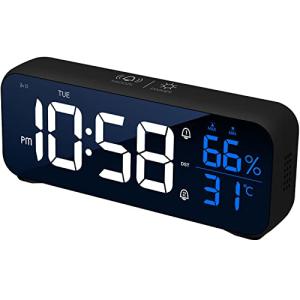 VINILITE Reloj Despertador Digital, Reloj Digital Sobremesa…