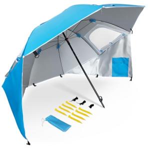 Pincho Sombrilla Playa Grande 220cm tipo tienda con protecc…
