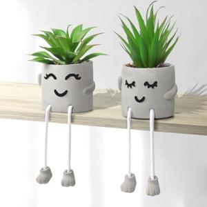 Dremisland Plantas Suculentas Artificiales en Maceta Decora…