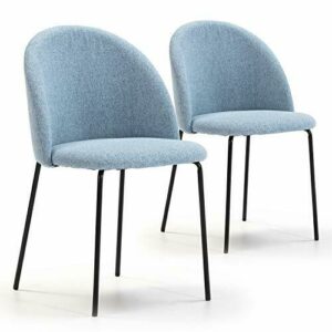 VS Venta-stock Set de 2 sillas Comedor Kenia tapizadas Azul…