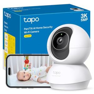 Tapo C230 - IA Cámara Vigilancia 360°, 3K 5MP, Alarma Sonor…