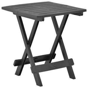 Xichuzi Mesa de jardín Plegable de plástico Gris Antracita…