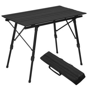 WOLTU Mesa de Camping Plegable Mesa de Aluminio de Jardín,…