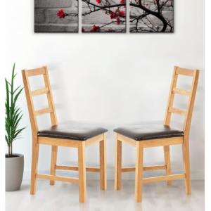 Hallowood Furniture Juego de 2 sillas de comedor pequeñas d…
