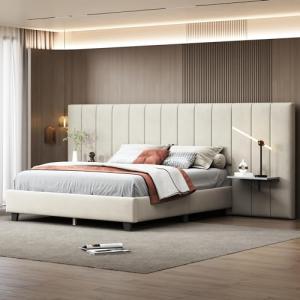 Moimhear Cama tapizada de 160 x 200 cm para cama doble con…