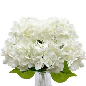 YELIKIT Flores artificiales de hortensias artificiales de s…