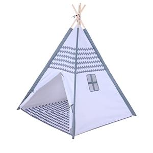 Knorr Toys 55907 Tipi Zigzag Blanco Gris