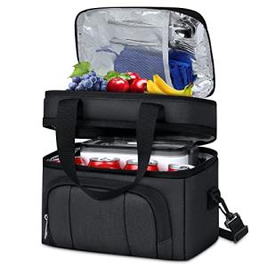 RAINSMORE Bolsa Termica Porta Alimentos 10L Bolsa Comida Tr…