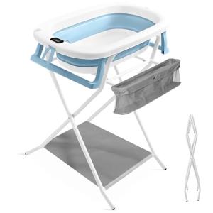 JUPPLIES Bañera Plegable Bebé con Estructura Metálica y Tub…