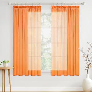 MIULEE Cortinas Salon Dormitorio Modernas 2 Piezas Visillos…