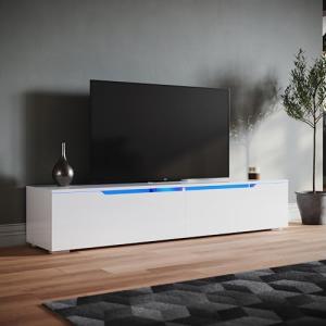 SONNI Mueble TV con Luz LED Regulables de 12 Colores,Mueble…