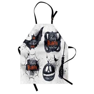 ABAKUHAUS Vintage Halloween Delantal de Cocina, Bruja De Va…