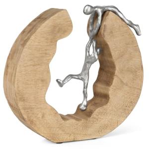 Moritz Escultura de trabajo en equipo, 29 x 28 cm, madera d…