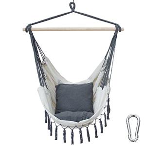 YourGEAR Elba XL – Hamaca Colgante con 2 Cojines, máx. 240…