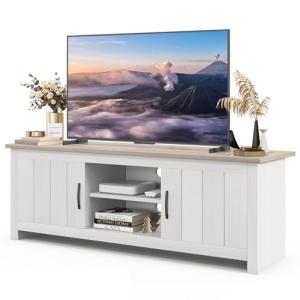 GYMAX Mueble TV de hasta 65 Pulgadas, Mesa Television de Ma…
