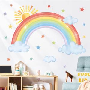 decalmile Pegatinas de Pared Arcoiris Grande Vinilos Decora…