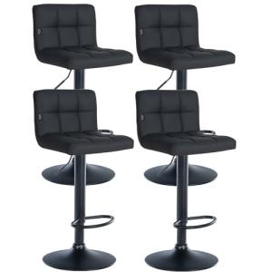 CLP Set De 4 Taburetes De Bar Feni En Polipiel I Sillas De…