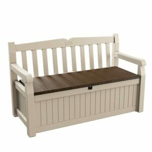 Keter Eden Garden Bench - Banco Arcón Exterior, Capacidad 2…