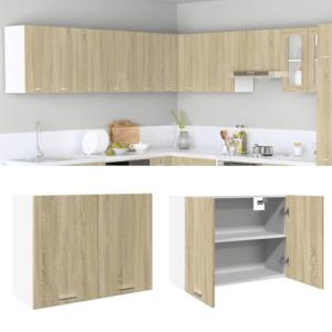 UJCHVHN Armario colgante de roble Sonoma, 80 x 31 x 60 cm,…