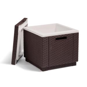 CURVER Keter Ice Cube Mesa Nevera para terraza o jardín Ext…