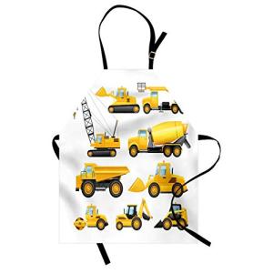 ABAKUHAUS Guardería Delantal de Cocina, Vehículos De La Con…